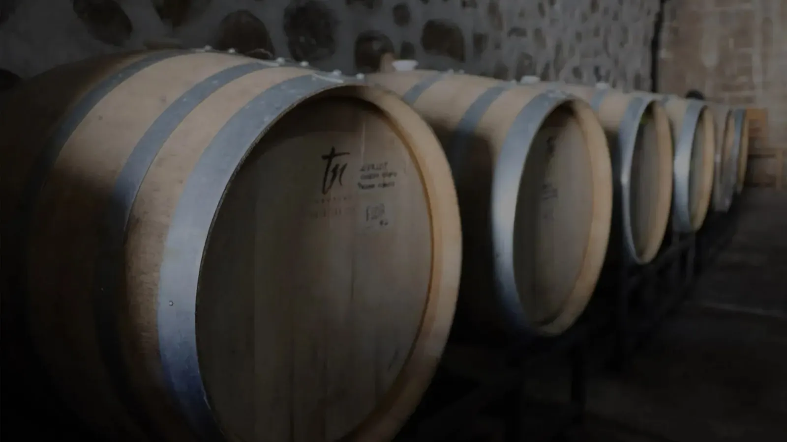Viñedos El Tejón: barricas de roble en la cava
