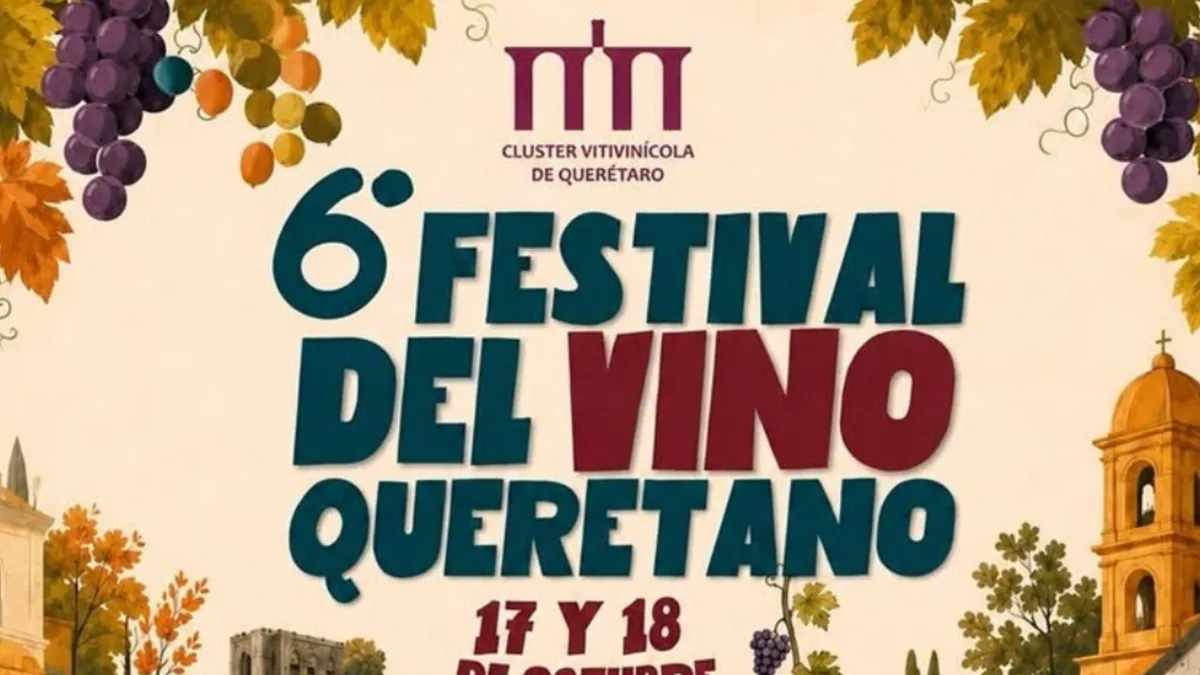 Poster for Festival del Vino Queretano 2026, October 17 and 18, 2026