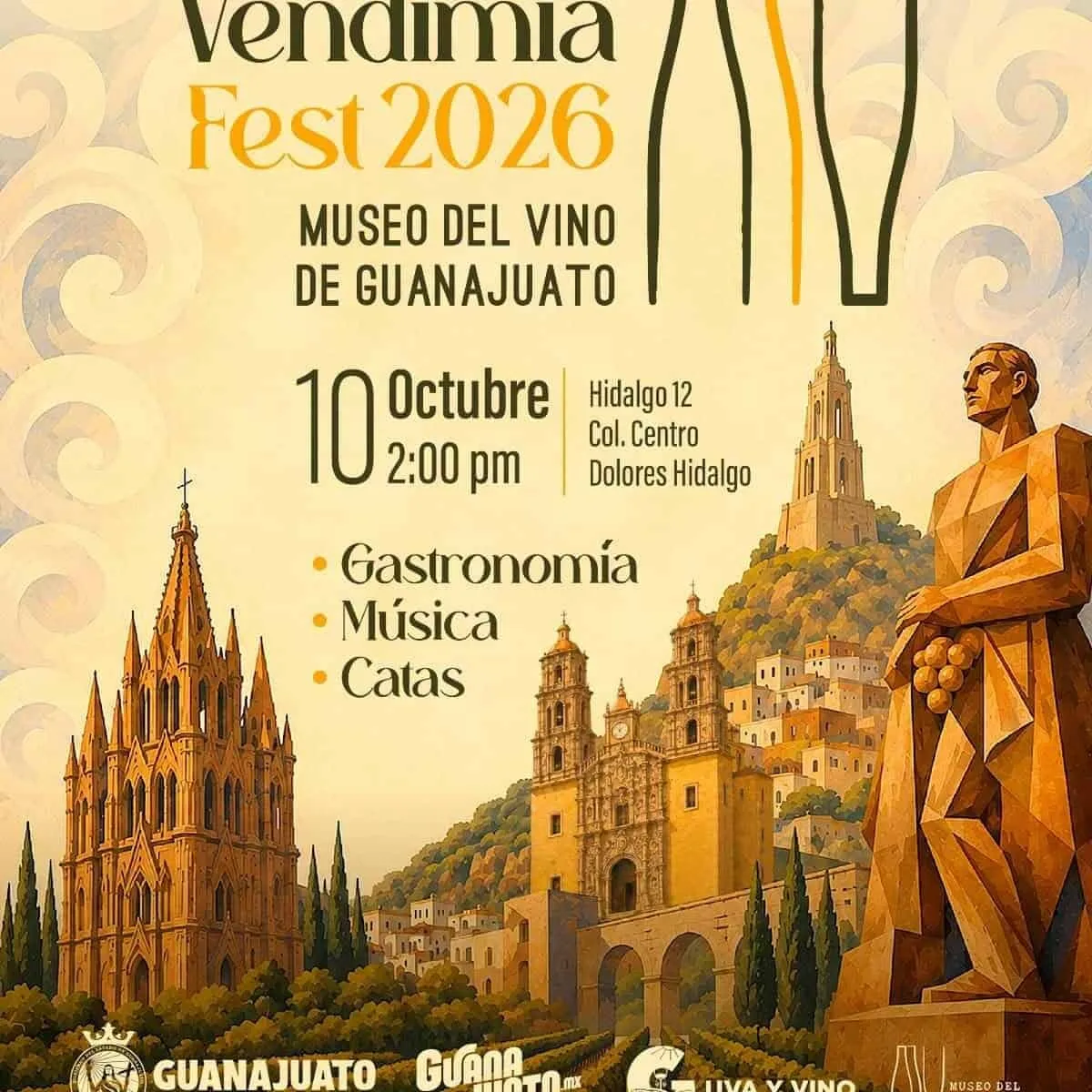 Poster for Vendimias Guanajuato 2026, August 1 to October 18, 2026