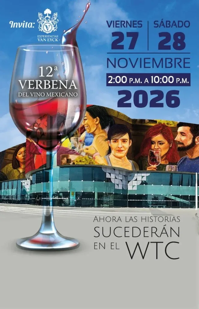 Poster for Verbena del Vino Mexicano, Veracruz 2026, November 27 and 28, 2026