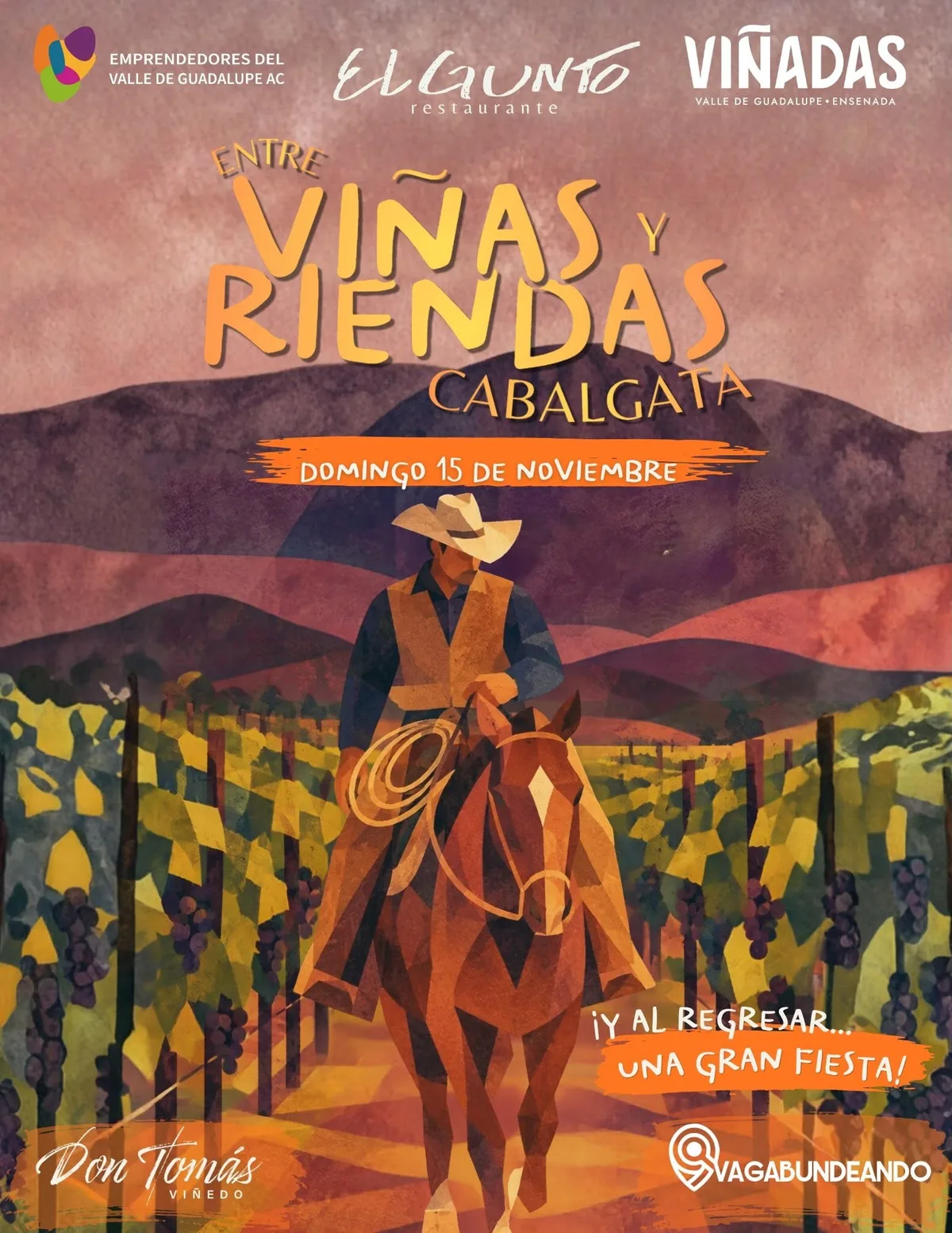 Poster for Viñadas Entre Viñas y Riendas, November 15, 2026