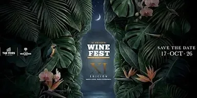 Poster for Wine Fest XI, Playa del Carmen, October 17, 2026