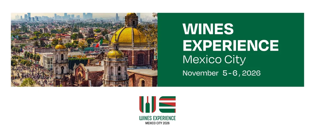 Poster for Wines Experience & Fine Food Mexico City 2026, November 5 and 6, 2026